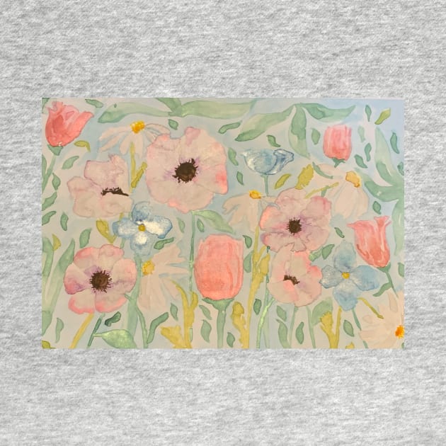 Pastel floral print by Aymzie94